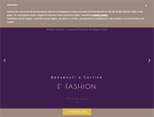 Tablet Screenshot of hotelambracortina.it